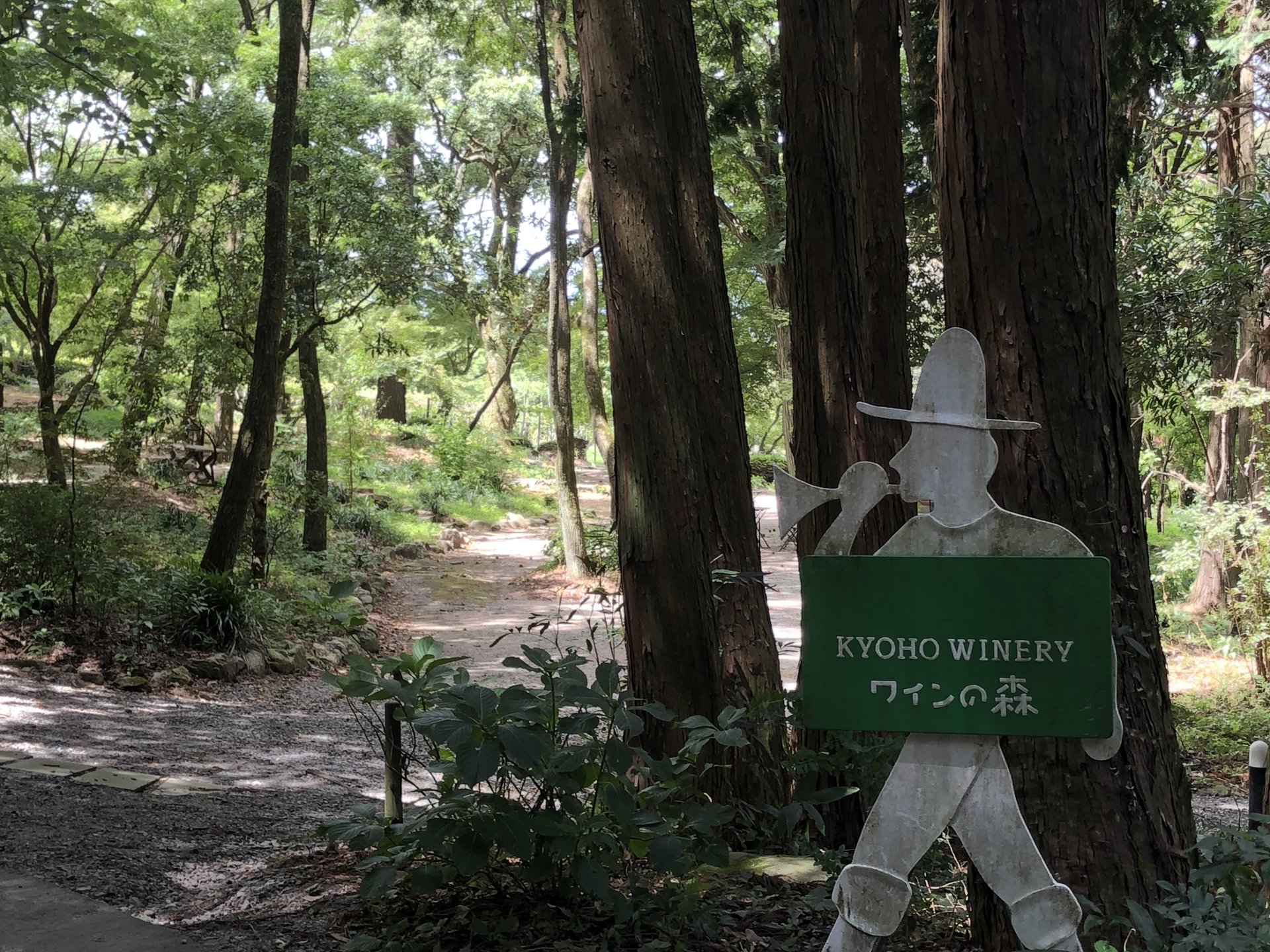 ぶどうの産地で有名な田主丸の巨峰ワイナリー、森の中で癒されデートにももってこい♪