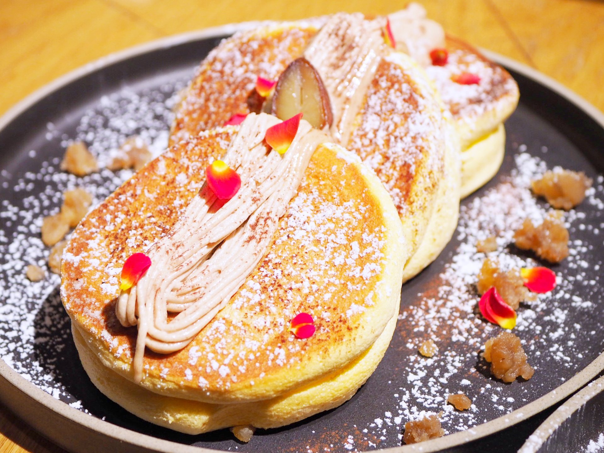 【ゆーきの実食レポ】銀座・ハンズエキスポカフェから新登場！流れ出すマロンクリームが感動のパンケーキ！