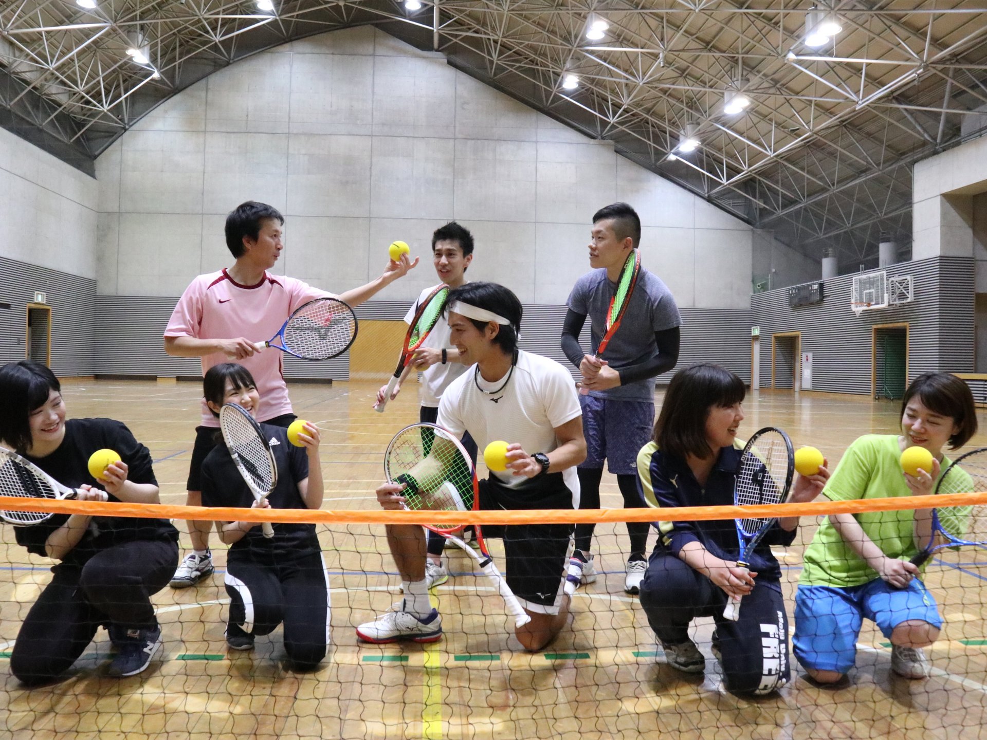 初心者でも安心♡日本でも珍しいタッチテニスをプロに教わりながら体験
