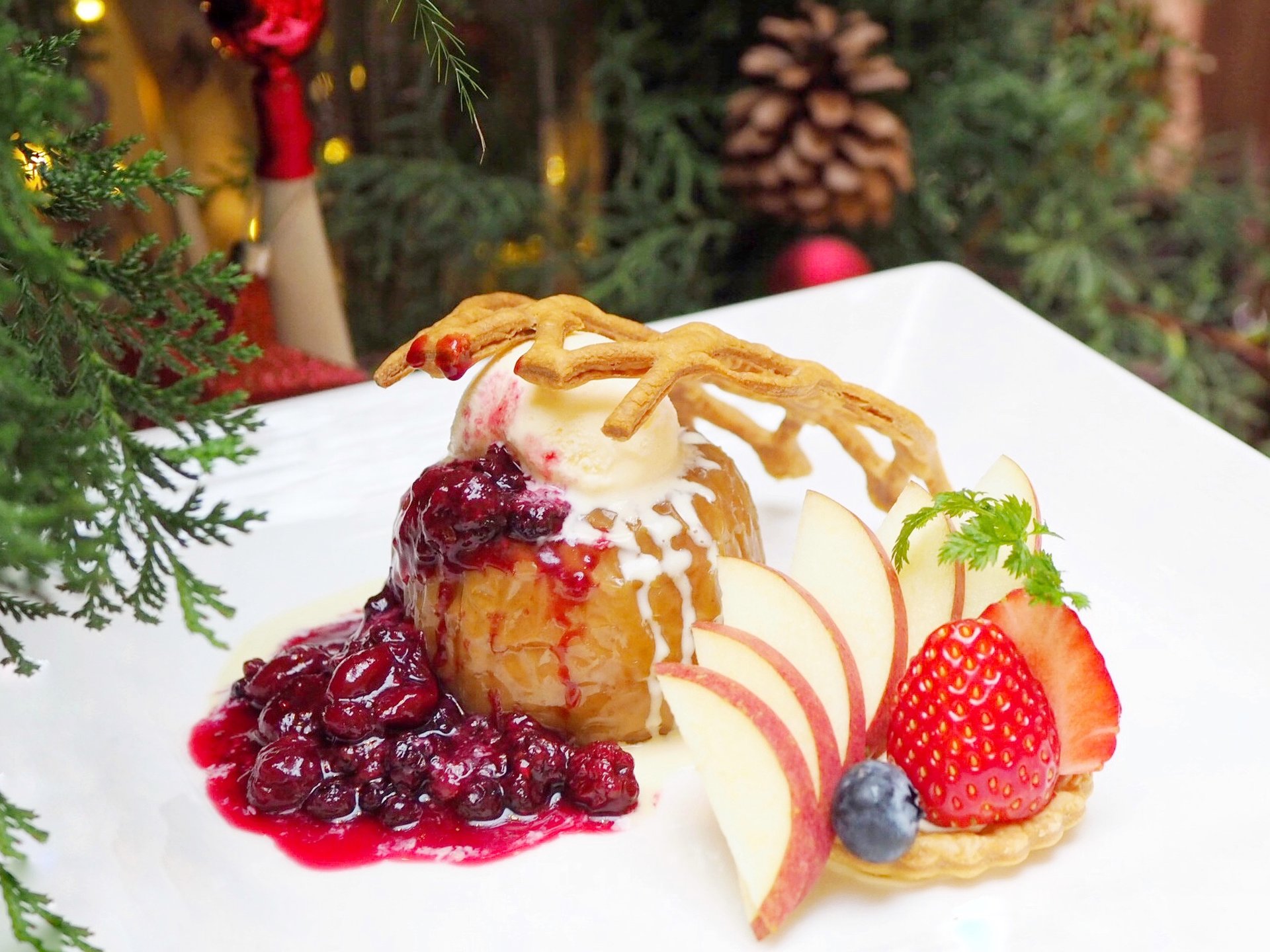 【ゆーきの実食レポ】浦安ブライトンホテル東京ベイにて丸ごとりんごを使用したデザートは12月末まで！