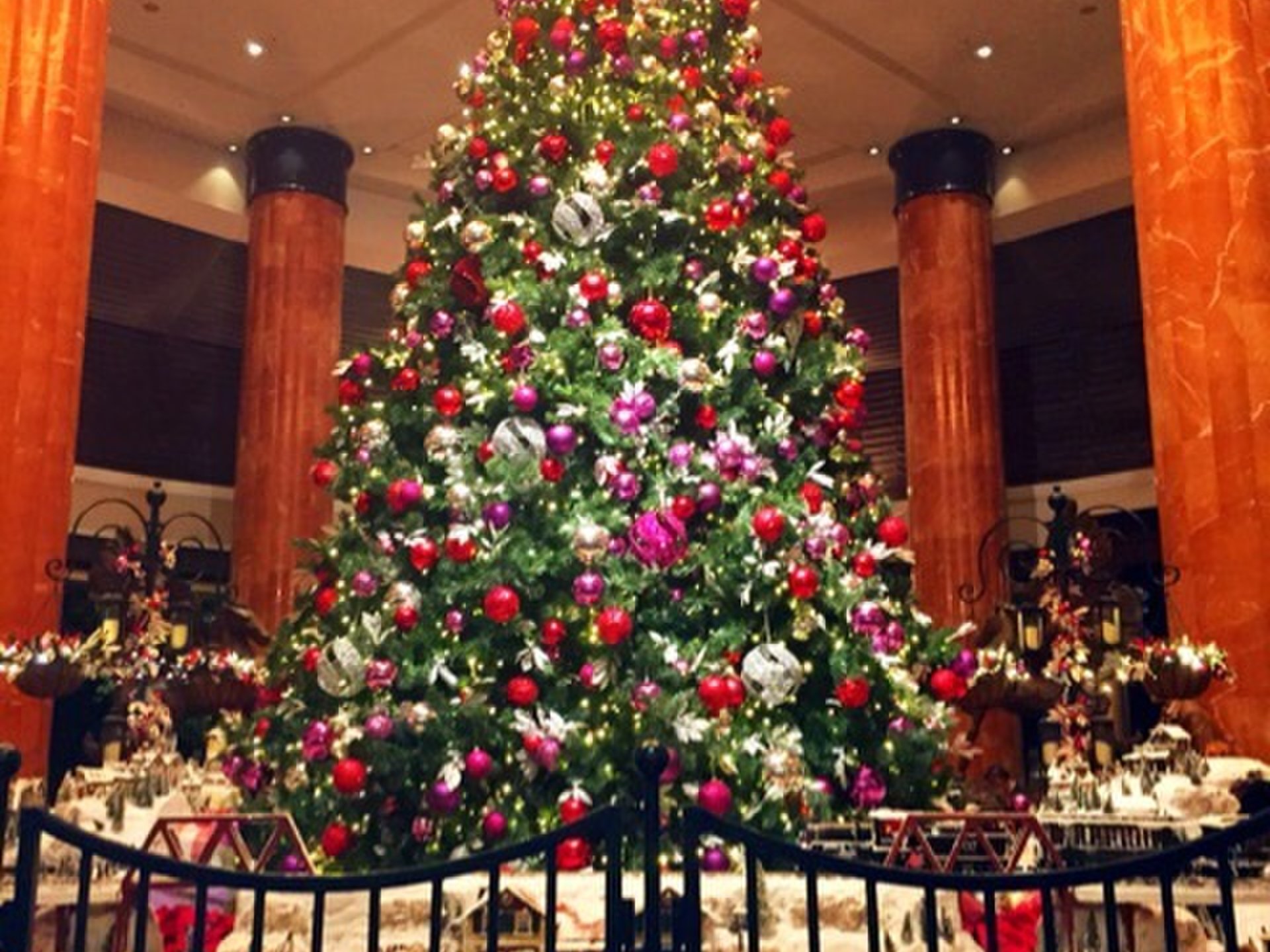 ウェスティンホテル東京のバーでクリスマス女子会♪大きなクリスマスツリーにテンションが上がる夜☆