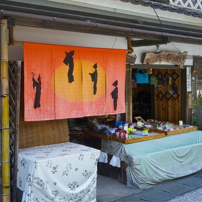 のれんの町並み（勝山町並み保存地区）