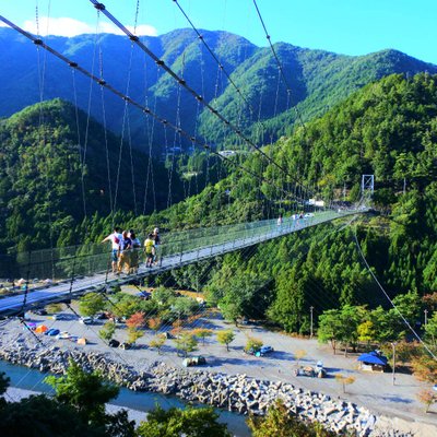 谷瀬の吊り橋