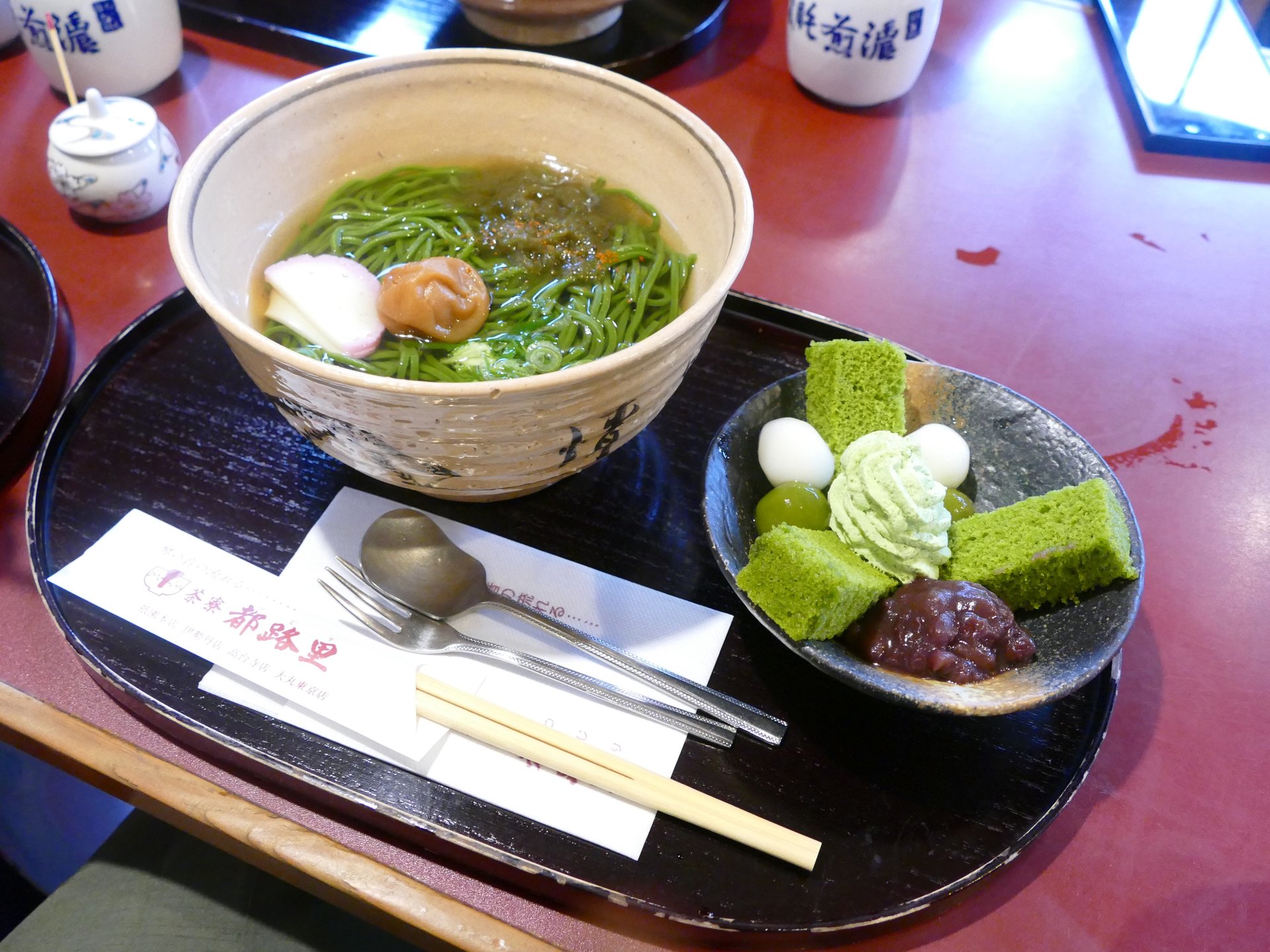 京都旅高台寺♡おすすめランチ・甘味処『都路里高台寺店』お蕎麦と抹茶デザート