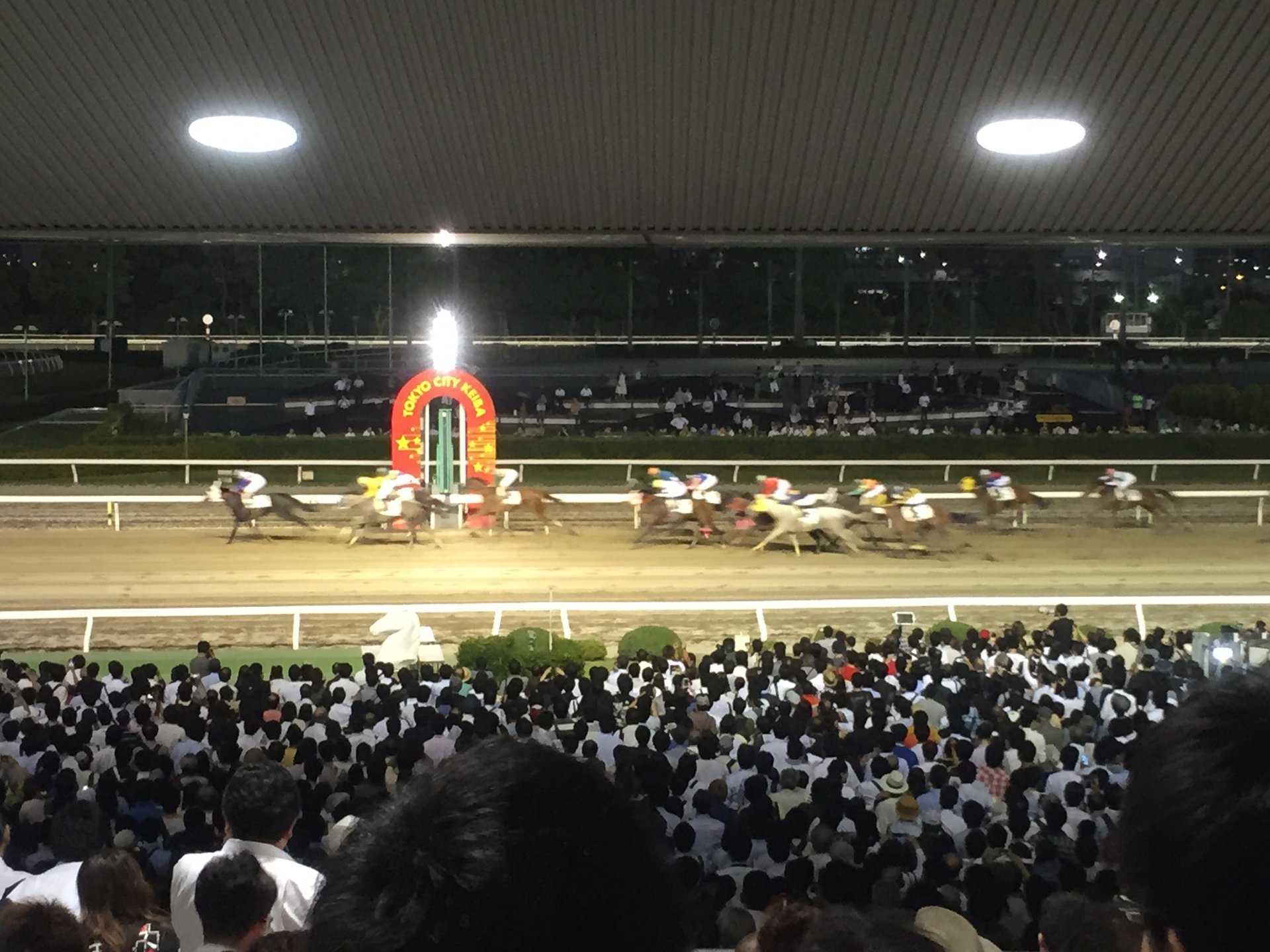【競馬場デート】馬が目の前に！！！競馬レースのナイター観戦で盛り上がっちゃおう♫