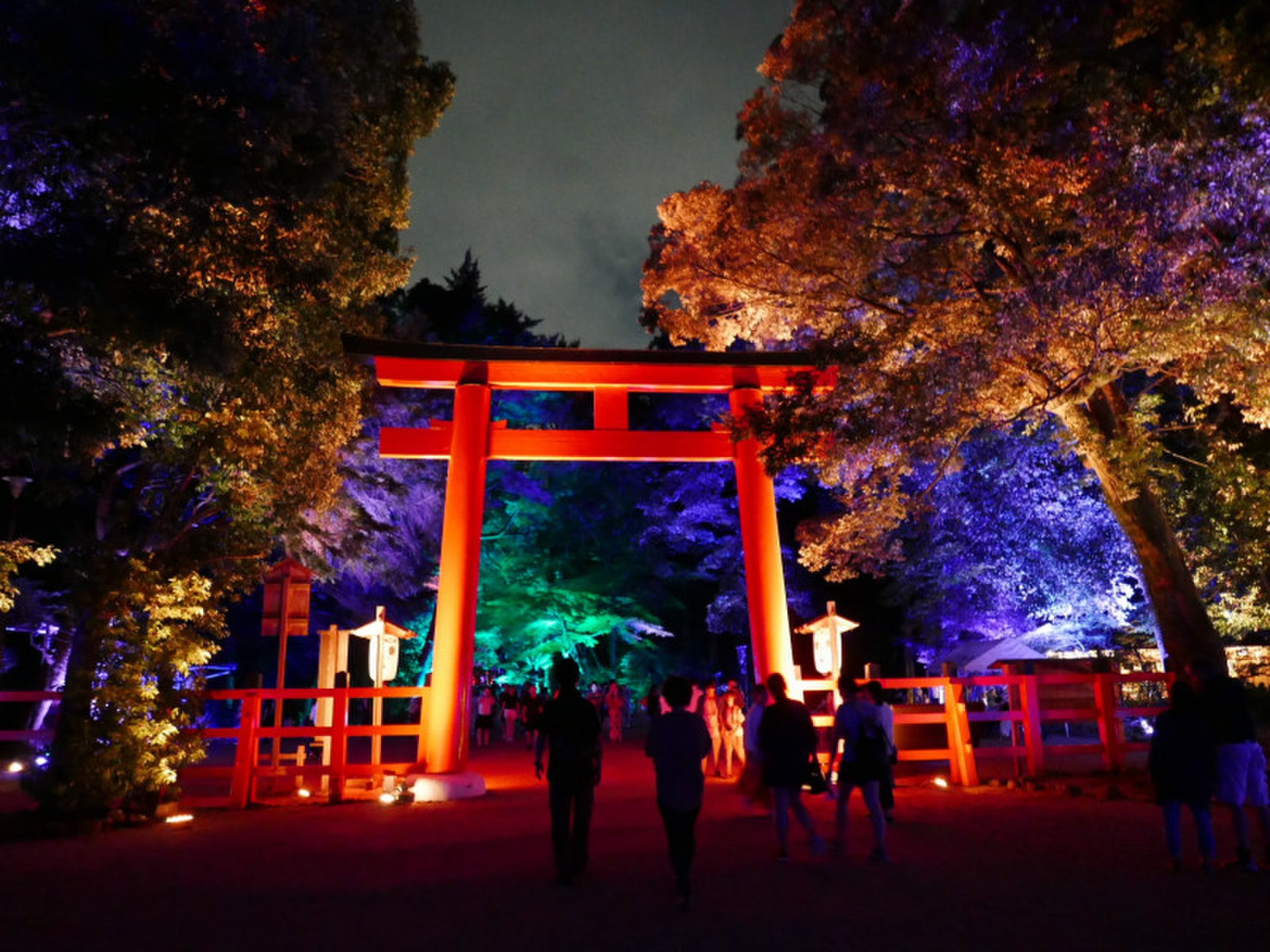 ☆世界遺産　下鴨神社が、幻想的な光のアートで彩られています！！「下鴨神社 糺の森の光の祭」☆