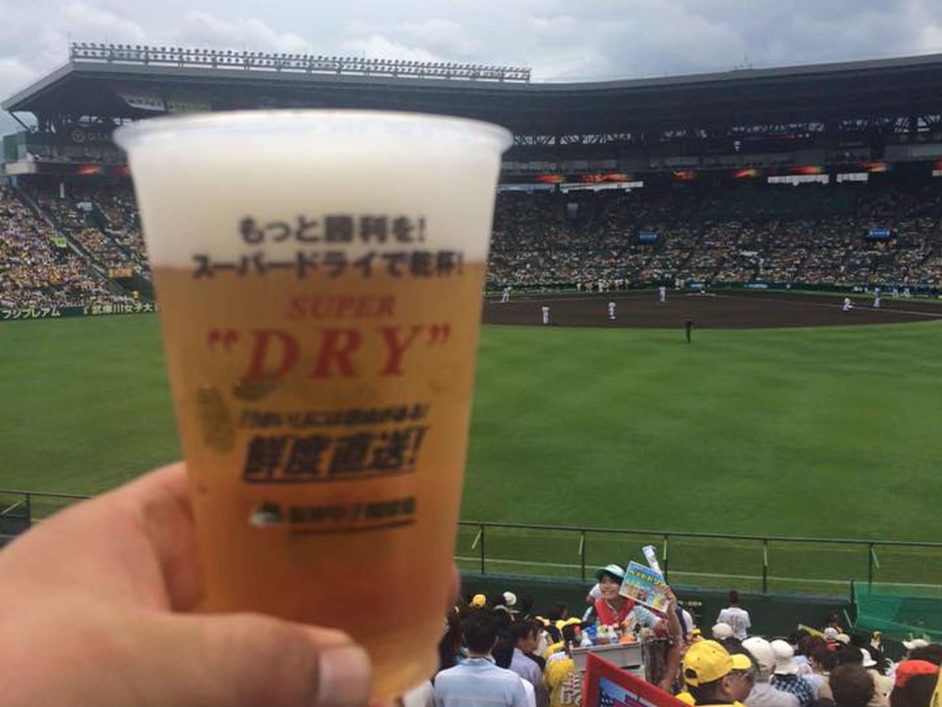 甲子園球場で阪神タイガースを応援してきた☆選手が食べているカレーライスも食べてきた！