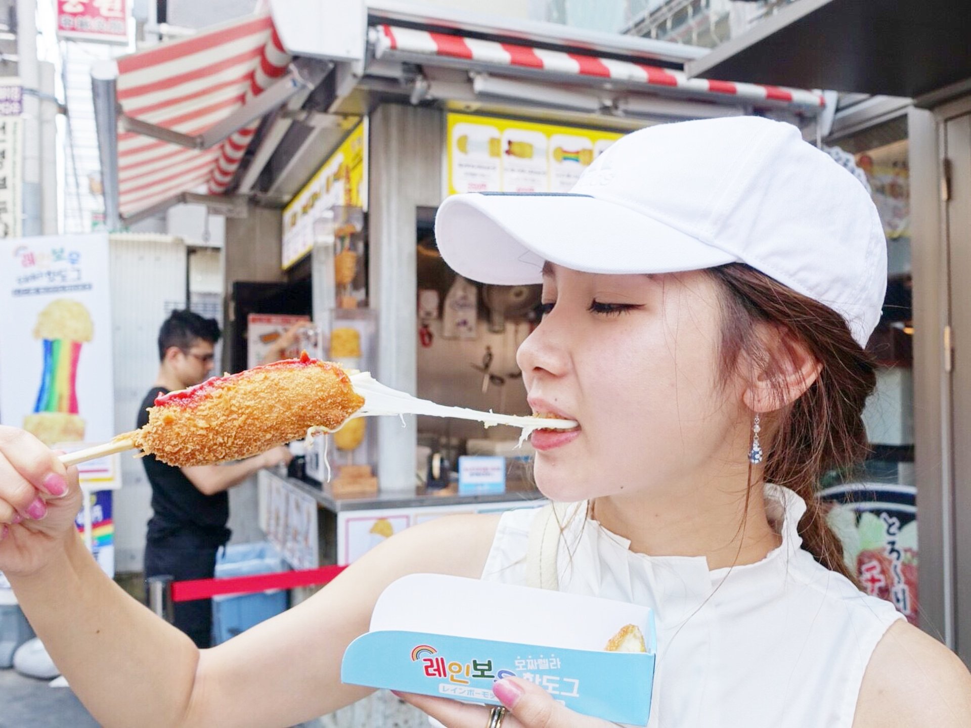 フォトジェニック韓国フード「ハットグ」が大人気！新大久保おすすめ食べ歩きグルメ♪