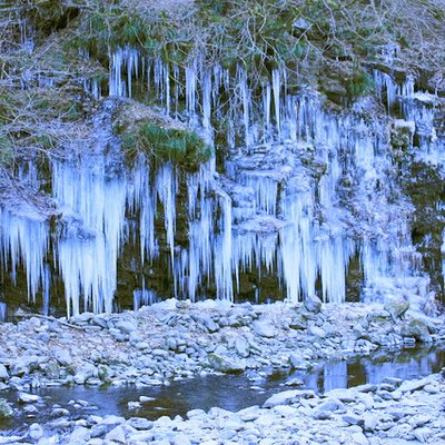 三十槌の氷柱