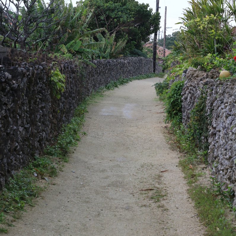 竹富島の町並み