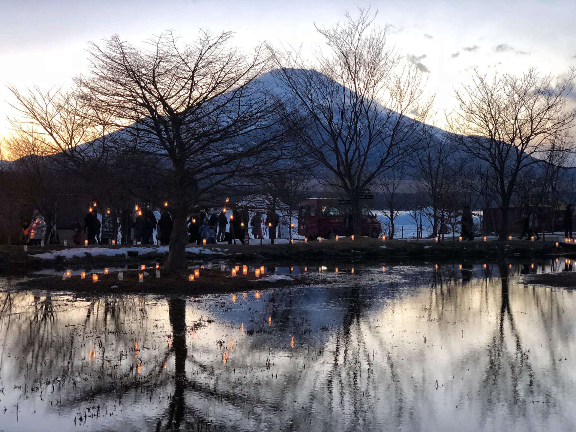 山梨旅！富士山雪まつりイベント♡山中湖きららアイスキャンドル・花火大会
