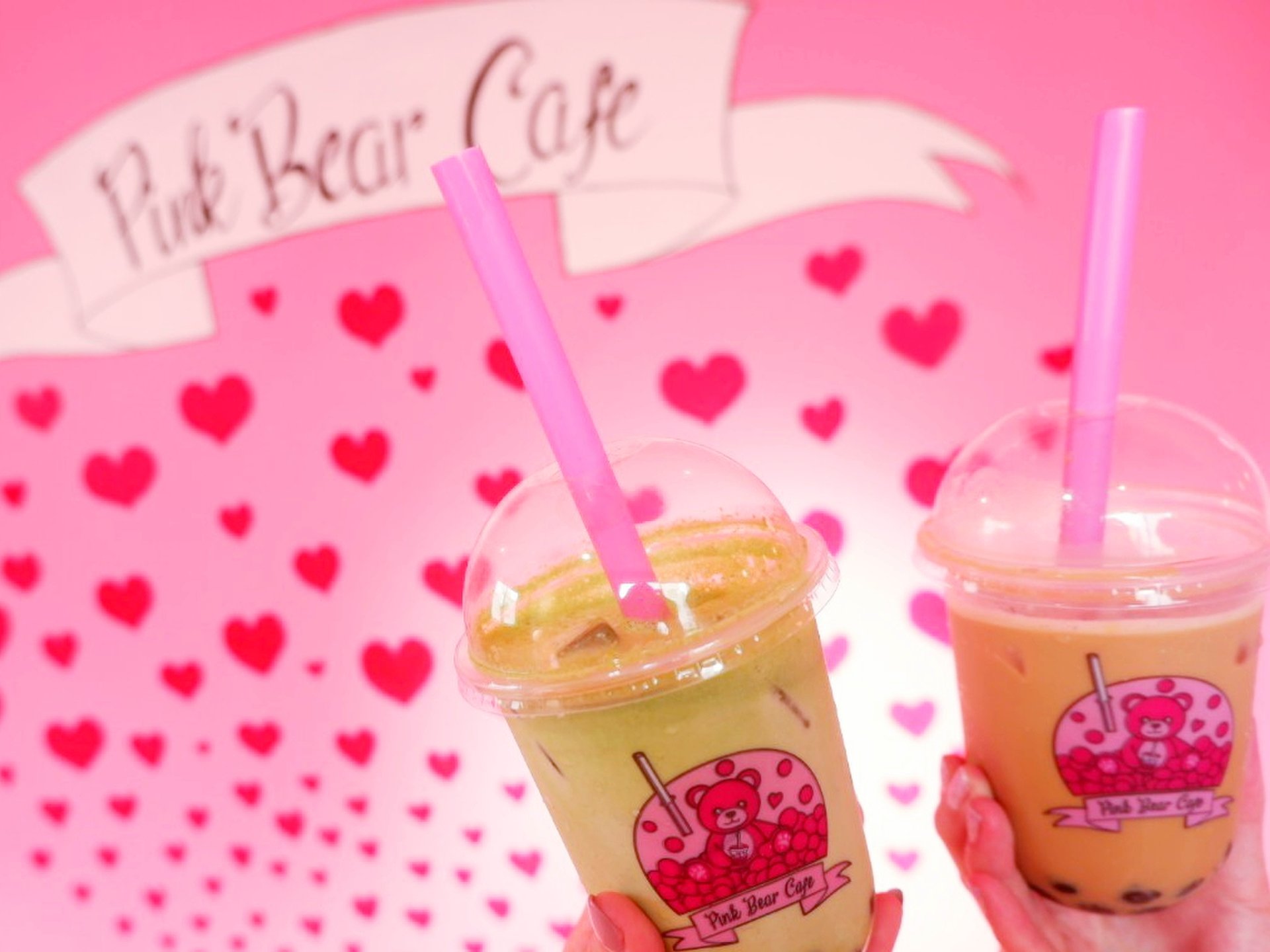 巨大な◯◯出現!?胸キュンなタピオカ屋さん“Pink Bear Cafe”で癒やされよう♡