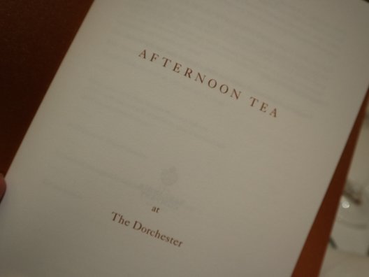 Afternoon tea at Dorchester