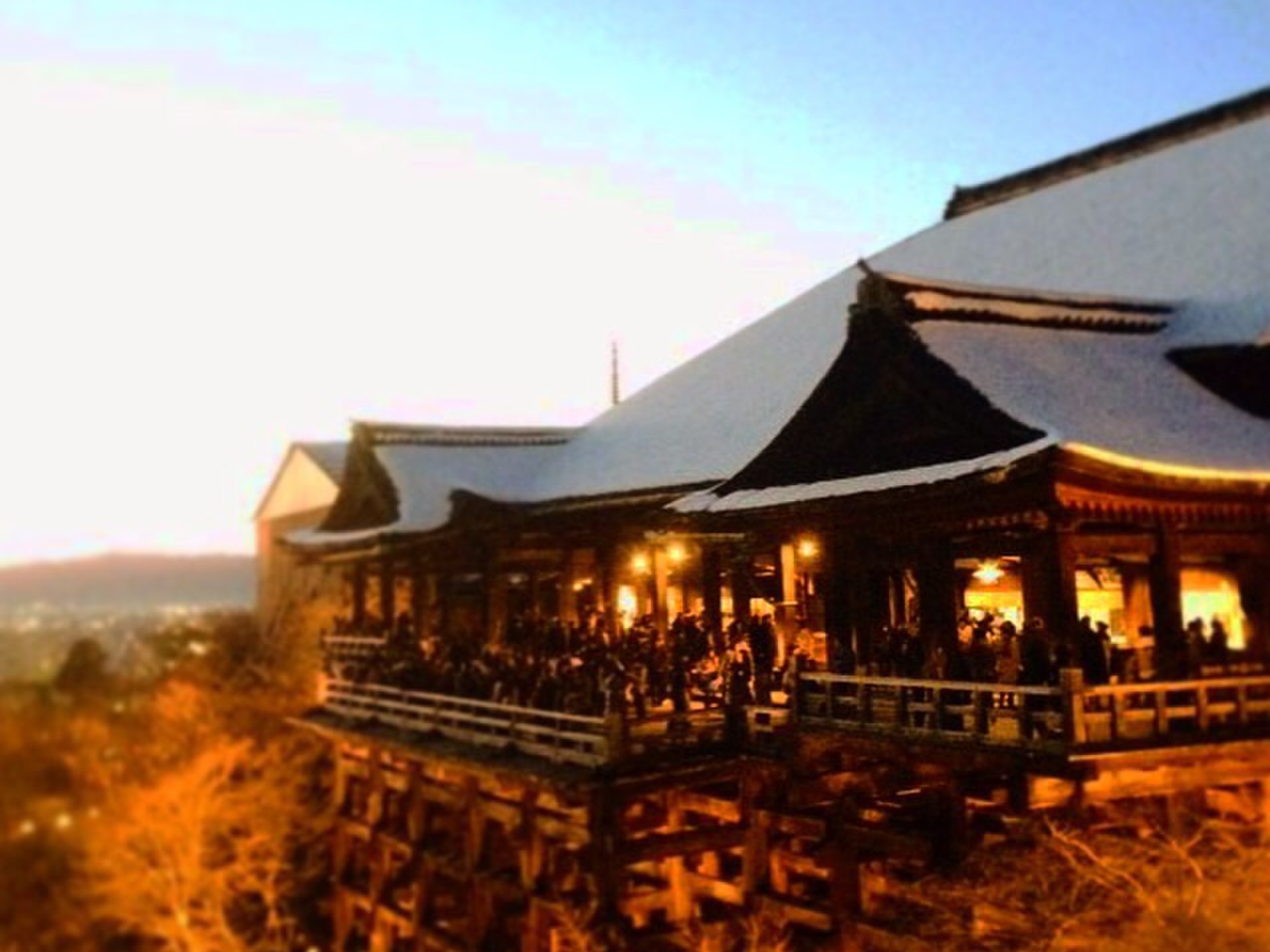 京都定番観光スポット「真冬の清水寺」行くなら夕方がおすすめ！