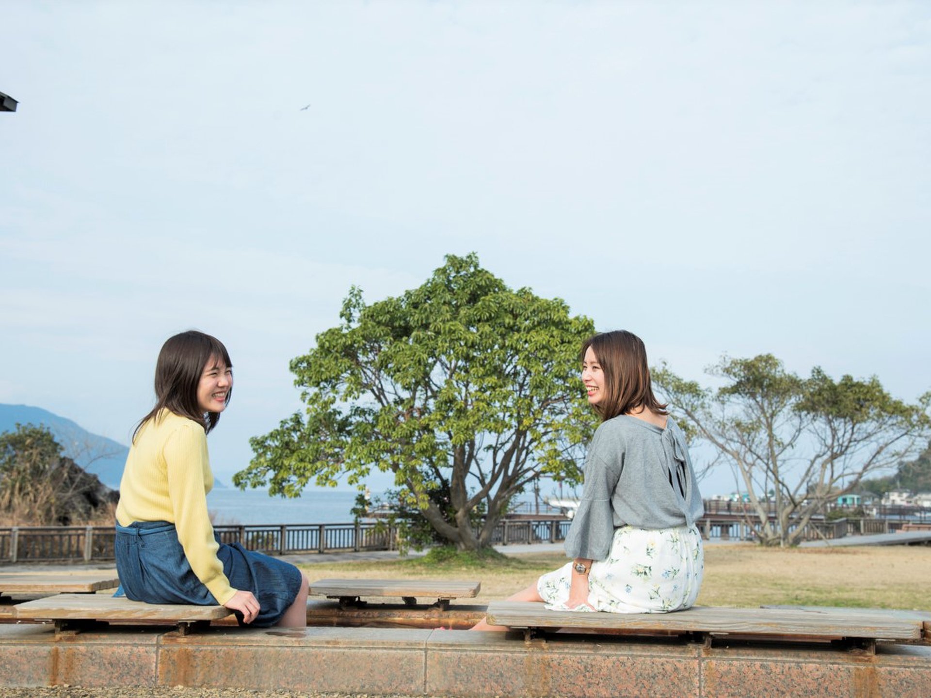 「桜島」溶岩なぎさ公園足湯