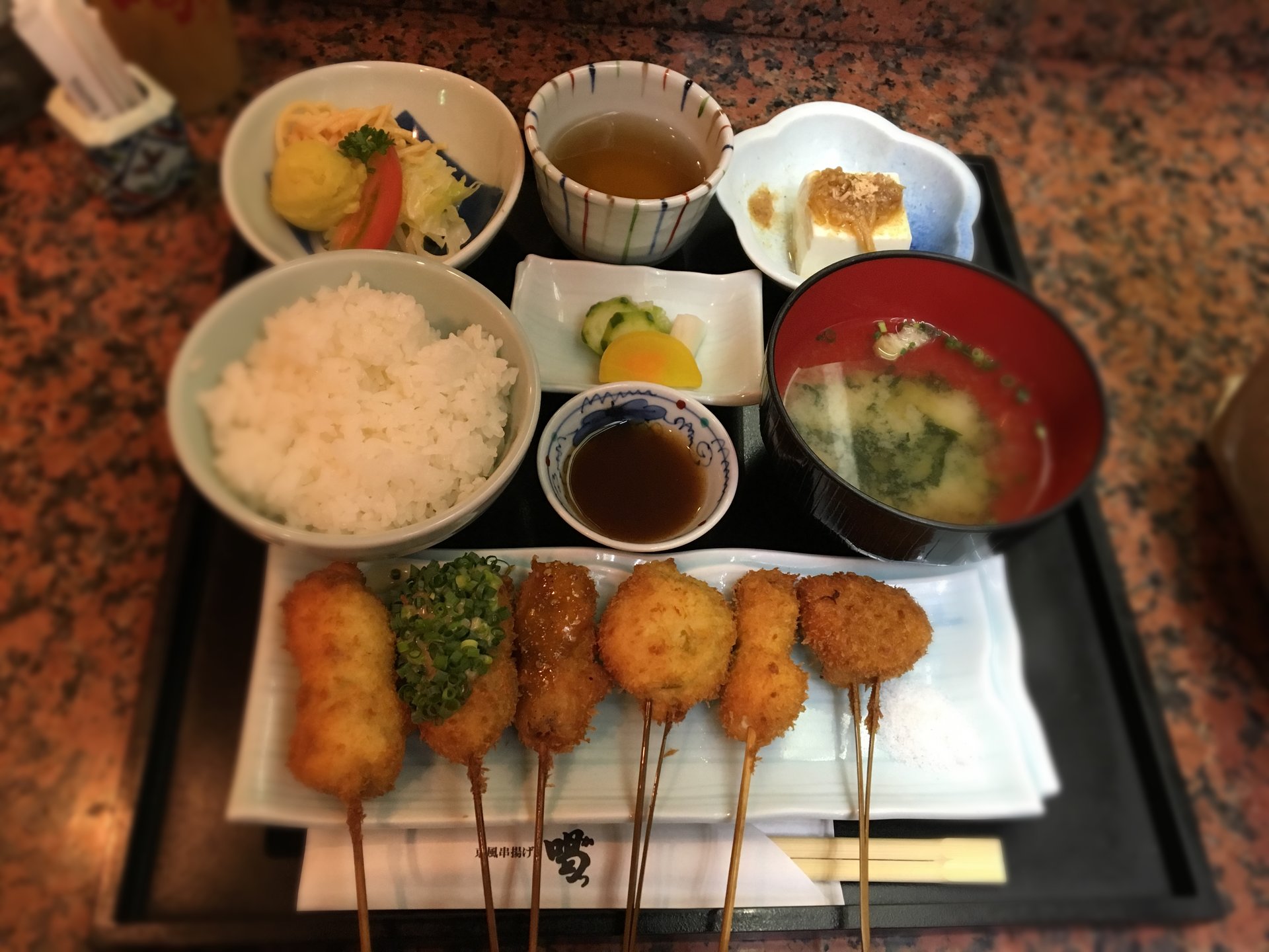 フコク生命ビル地下の美味しい串揚げ屋さん【京風串揚げ 喝本店】サラリーマン・OLさん☆