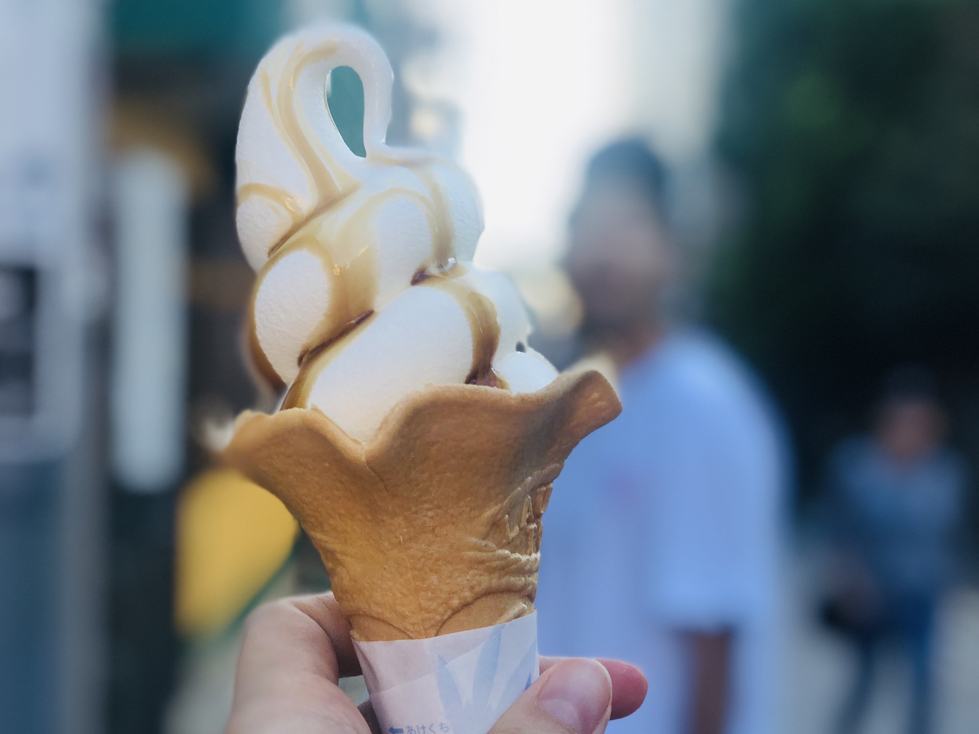 江ノ島の新名物のプリンソフトクリームを食べてみた♡快晴の江ノ島を心行くまで堪能しよう。