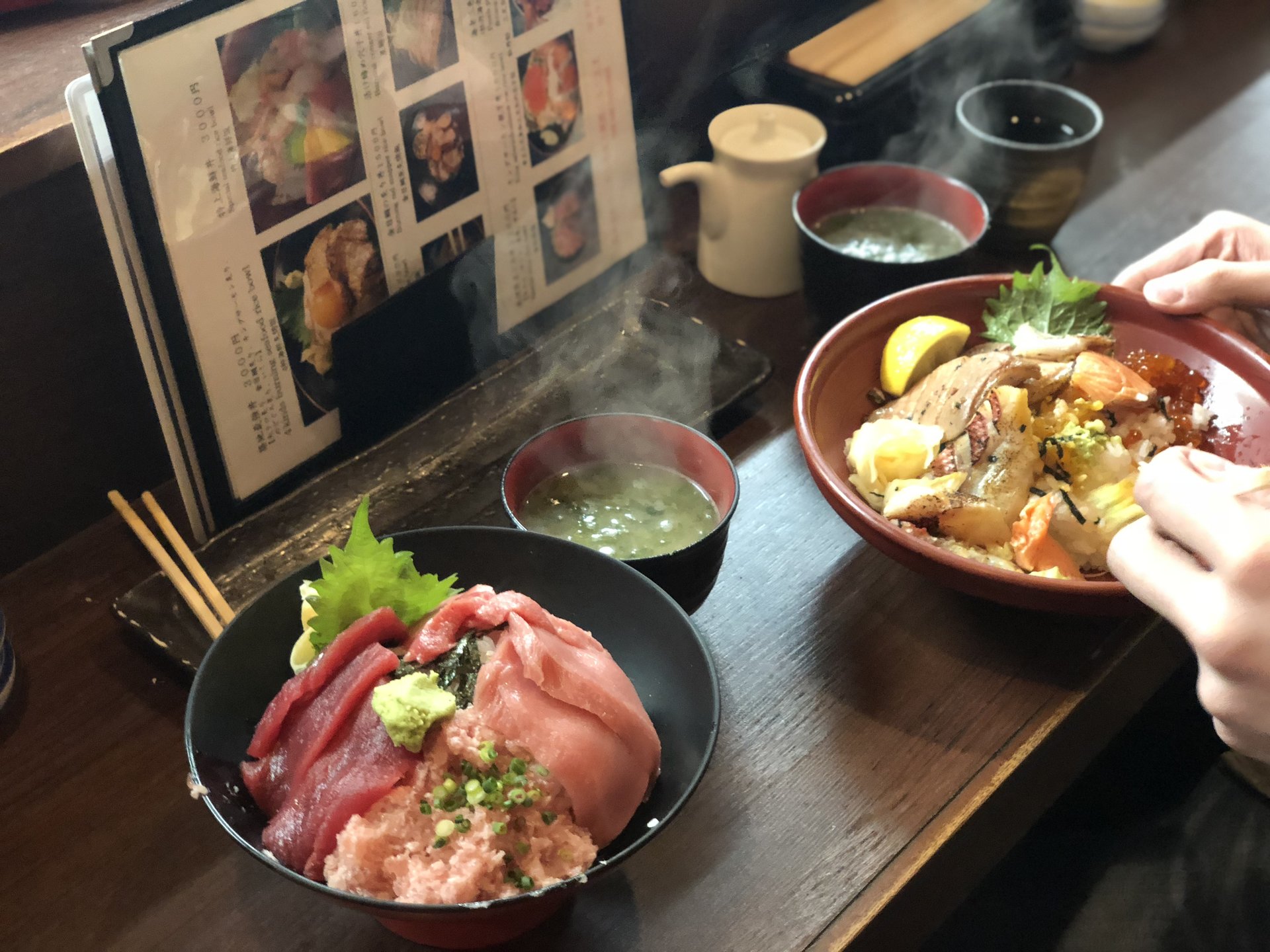 築地3,000円以内ランチ♡青空三代目hafu！寿司職人が握る『築地最強丼』