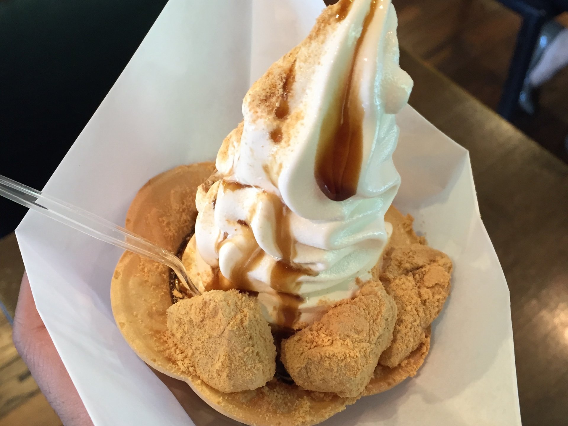 【甲州の和カフェ！】甲府を観光したら黒蜜庵きなこ亭で信玄餅ソフトクリームを食べよう！