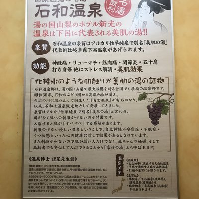 大江戸温泉物語 石和温泉 ホテル新光