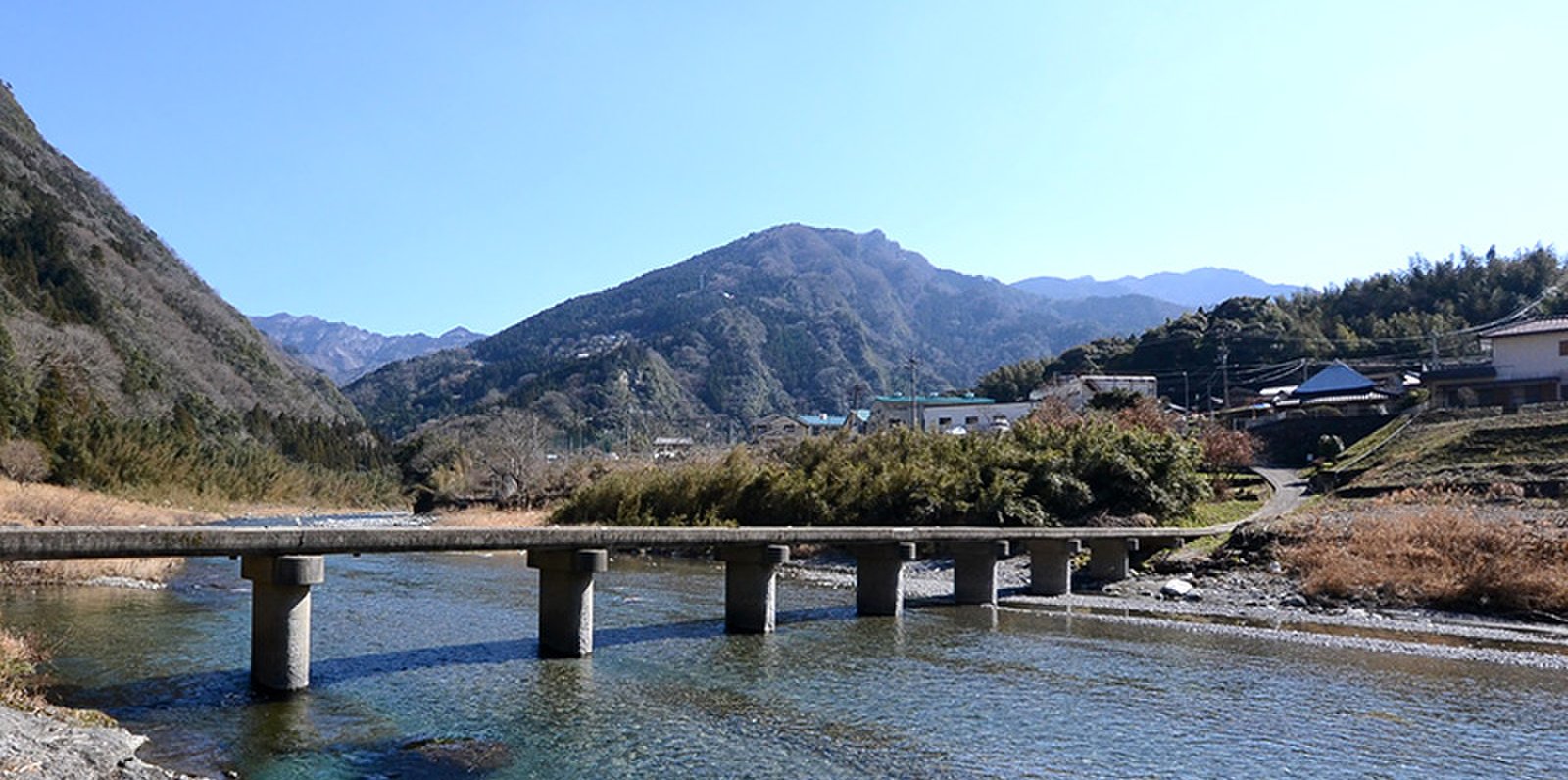 穴吹川潜水橋