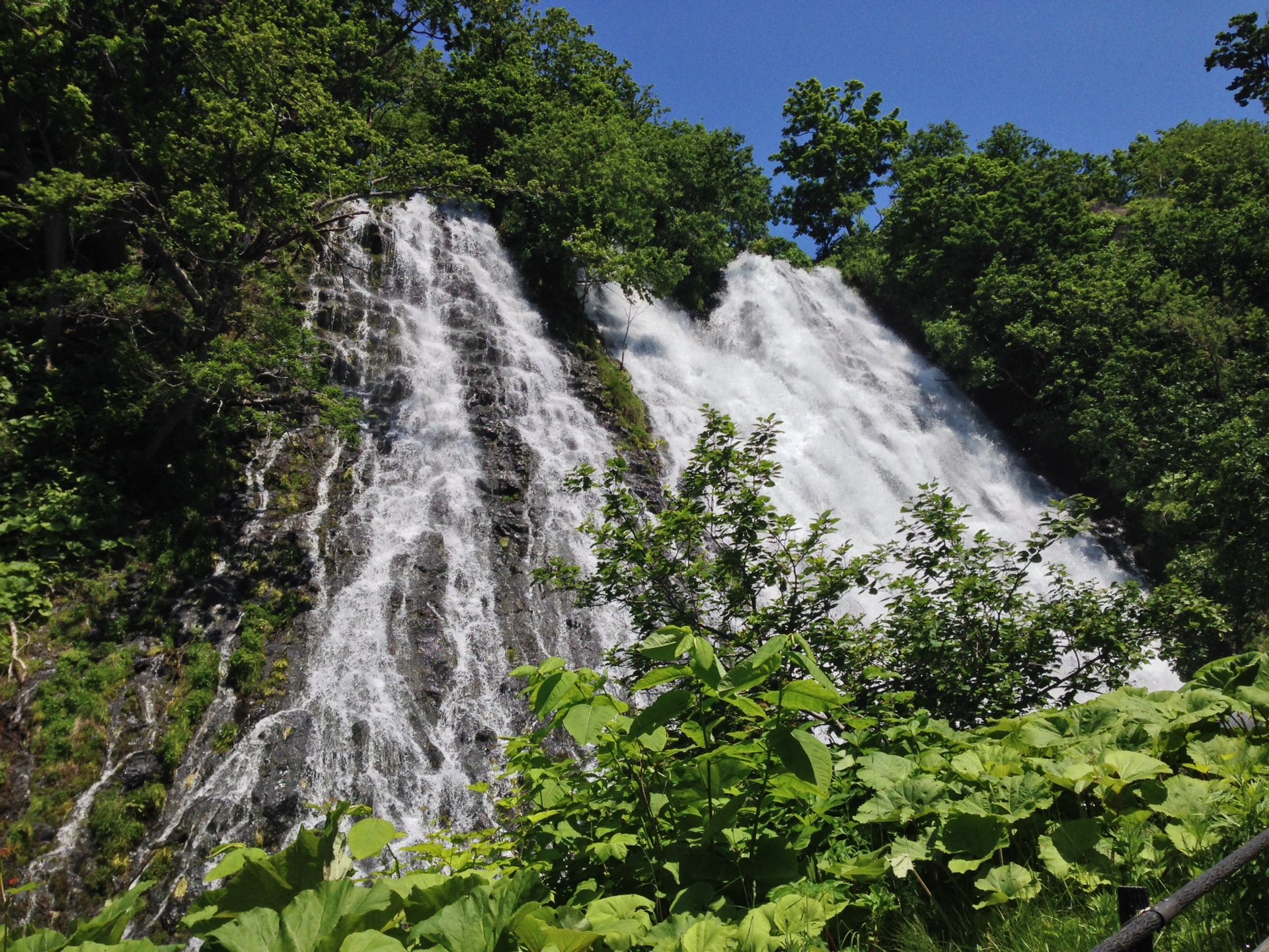 【知床】マイナスイオンをたっぷり浴びる♪日本の滝100選に選ばれた大迫力の「オシンコシンの滝」